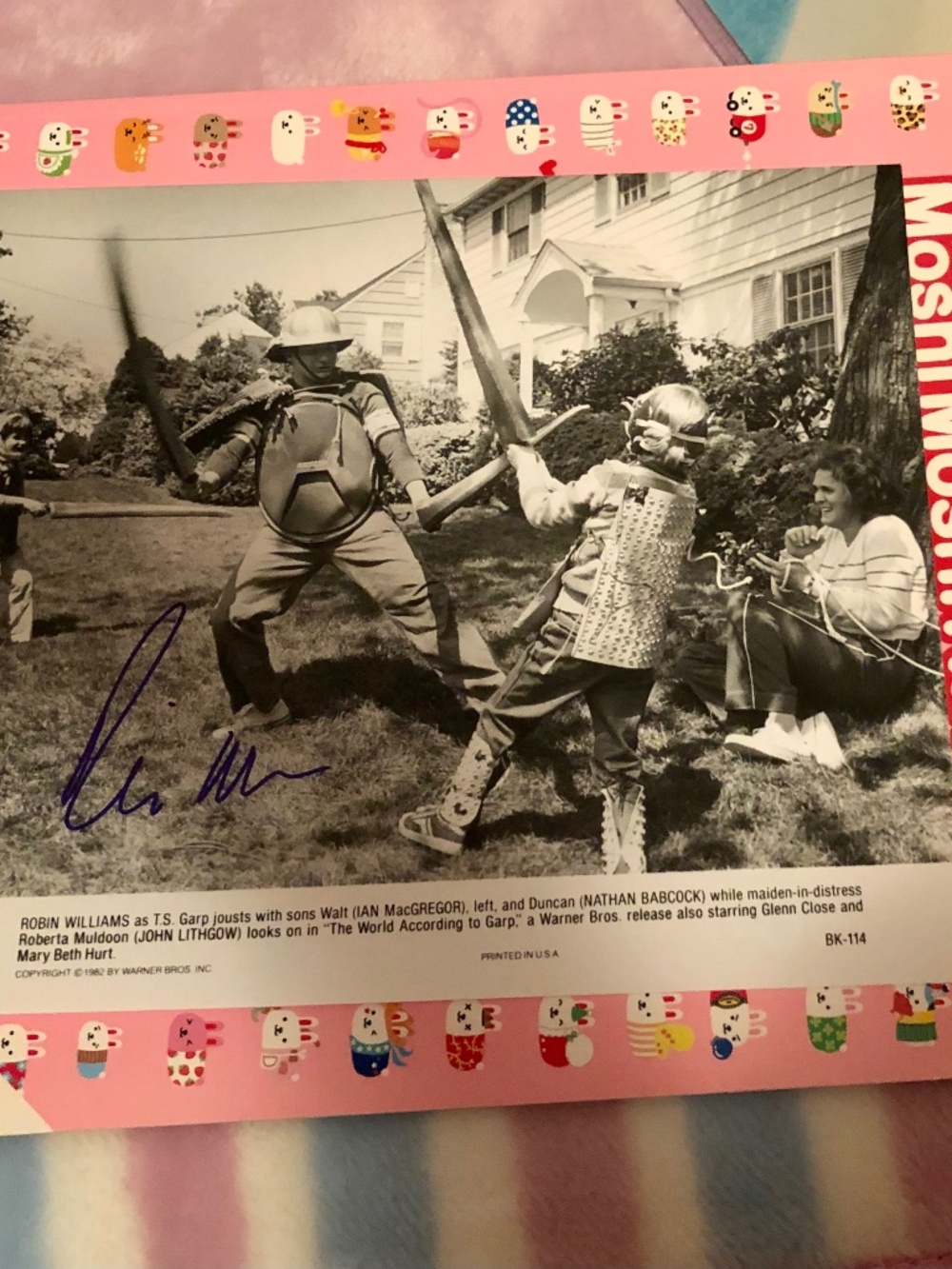 Robin williams autograph GARP hand signed authentic